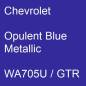 Preview: Chevrolet, Opulent Blue Metallic, WA705U / GTR.